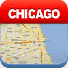 Chicago Offline Map - City Metro Airport App Icon