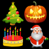 Holiday Greetings - 3D Animations Emoji Emoticons Sounds and Videos for Special Occasions App Icon