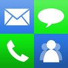 Contacts AIO [ SMSE-MailMulti GroupsGroup SMSGroup E-Mail with Easy CC/BCC Integrated Recent Contact list including callsLocation Information Large and Pattern Keyboard ] App Icon