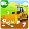 Trucks and Things That Go Counting Numbers in English and Spanish App Icon