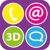 QuickDial plus plus 3D [ Speed Dial Quick SMS and Fast Text or Email to Call Favorite Contacts ]