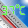 Thermometer and Heart Rate Meter App Icon