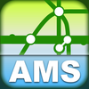 Amsterdam Transport Map -  Metro Map for your phone and tablet App Icon