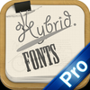 Hybrid Fonts Pro - ⒻⓊⓃ Looking Text Fonts for Any Social Apps - The Coolest Message Wrapper App Icon