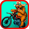 Russian Bear Motorcycle Traffic Race