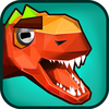 Dinosaur Hunter Prehistory Era Cubic 3D App Icon