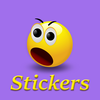 Funny Emoji Stickers Pro - Animated Emoticon and Keyboard Icons for WhatsApp Telegram and WeChat App Icon