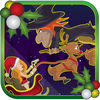 Santa Fly and Christmas Racing Pro Game for Kids Boys and Girls App Icon