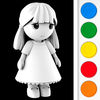 Figuromo Kids  Simply Missy - 3D Coloring Glitter and Sparkle Chibi App Icon