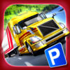Trailer Truck Parking with Real City Traffic Car Driving Sim App Icon