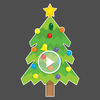 Blinking Christmas Trees Animated Stickers
