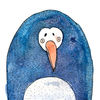 Cute Penguin! Watercolor Stickers App Icon