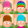 Child game / hair cut 9 types colors
