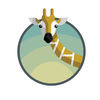 Baby Giraffe Emoji and Keyboard App Icon
