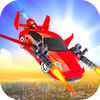 Flying Car Shooting Chase Air Stunt Simulator App Icon