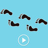 Animated Footprint Stickers