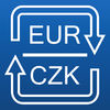 Euros to Czech Korunas currency converter App Icon