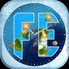 Flat Earth Sun and Moon Clock App Icon