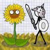 Doodle Plants vs Stick Army App Icon