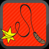 Crack the Whip Whipping Sounds with LightSaber Humming Sound FX and Sound Sensor Activation App Icon