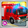 Kids Vehicles 1 Interactive Fire Truck - 3D Games for Little Firefighters and Drivers of Firetrucks by 22learn App Icon