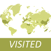 Visited Countries Map - World Travel Log for Marking Where You Have Been App Icon