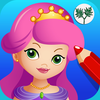 Princess ballerina color salon- Fun Coloring and Painting Book App with Ballet Dancers Princesses Little Ponies and Fairy Tale Fairies for Kids and Girls to Paint and Draw