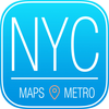 New York City Map and Metro Offline - Street Maps and Public Transportation around the city App Icon