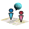 Mobile Phone Tracker and Chat  IM Map Navigator App Icon