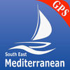 Mediterranean South East GPS Nautical charts App Icon