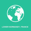 Lower Normandy France Offline Map  For Travel