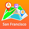 San Francisco offline map with public transport route planner for my journey App Icon