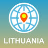 Lithuania Map - Offline Map POI GPS Directions App Icon