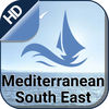 Mediterranean South East boating gps Nautical offline marine charts for cruising fishing and sailing