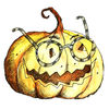 Pumpkin - Frog - Worm! Watercolor Stickers