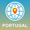 Portugal Map - Offline Map POI GPS Directions App Icon