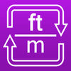 Feet to Meters and Meters to Feet length converter App Icon